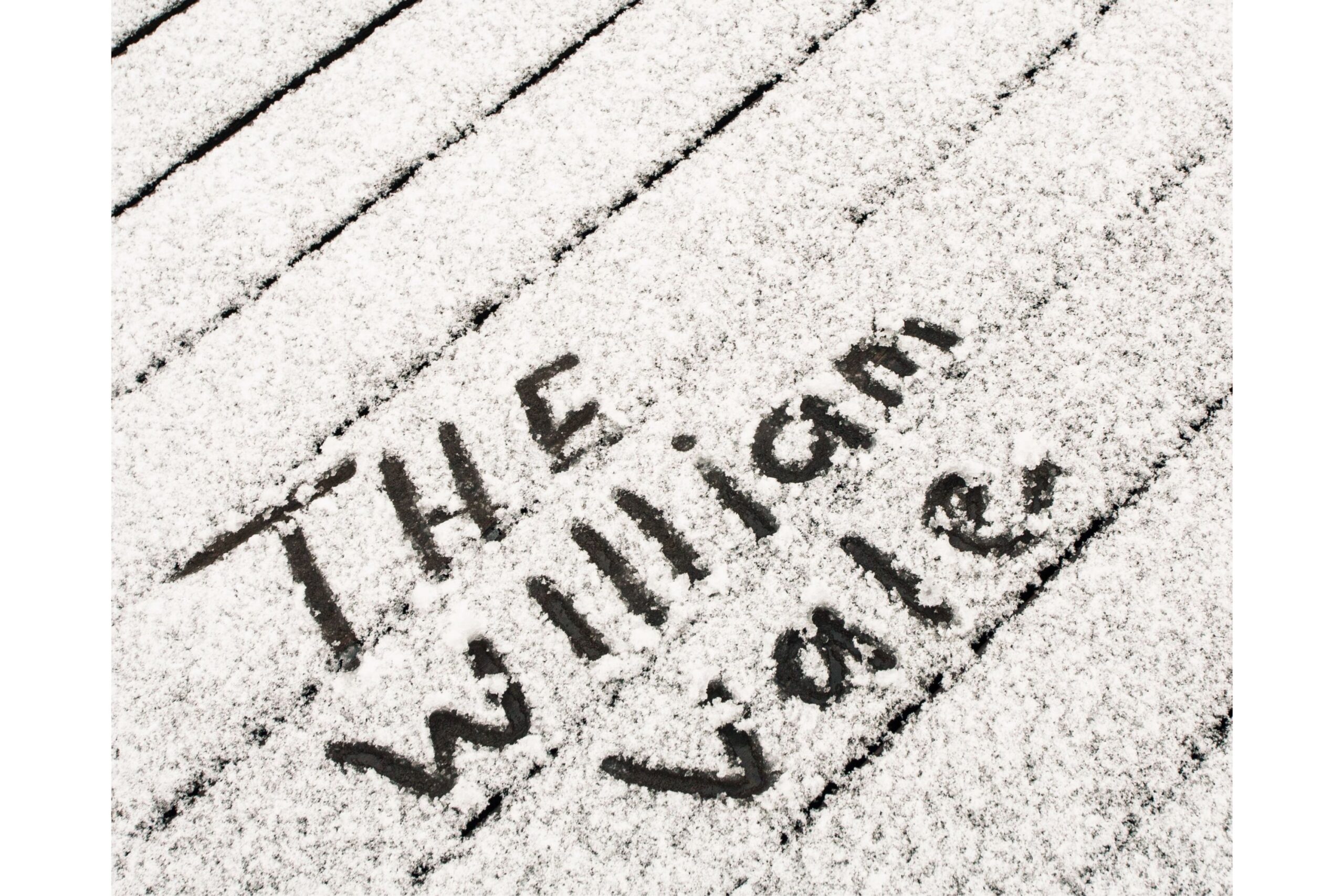 The William Vale is written in the snow.