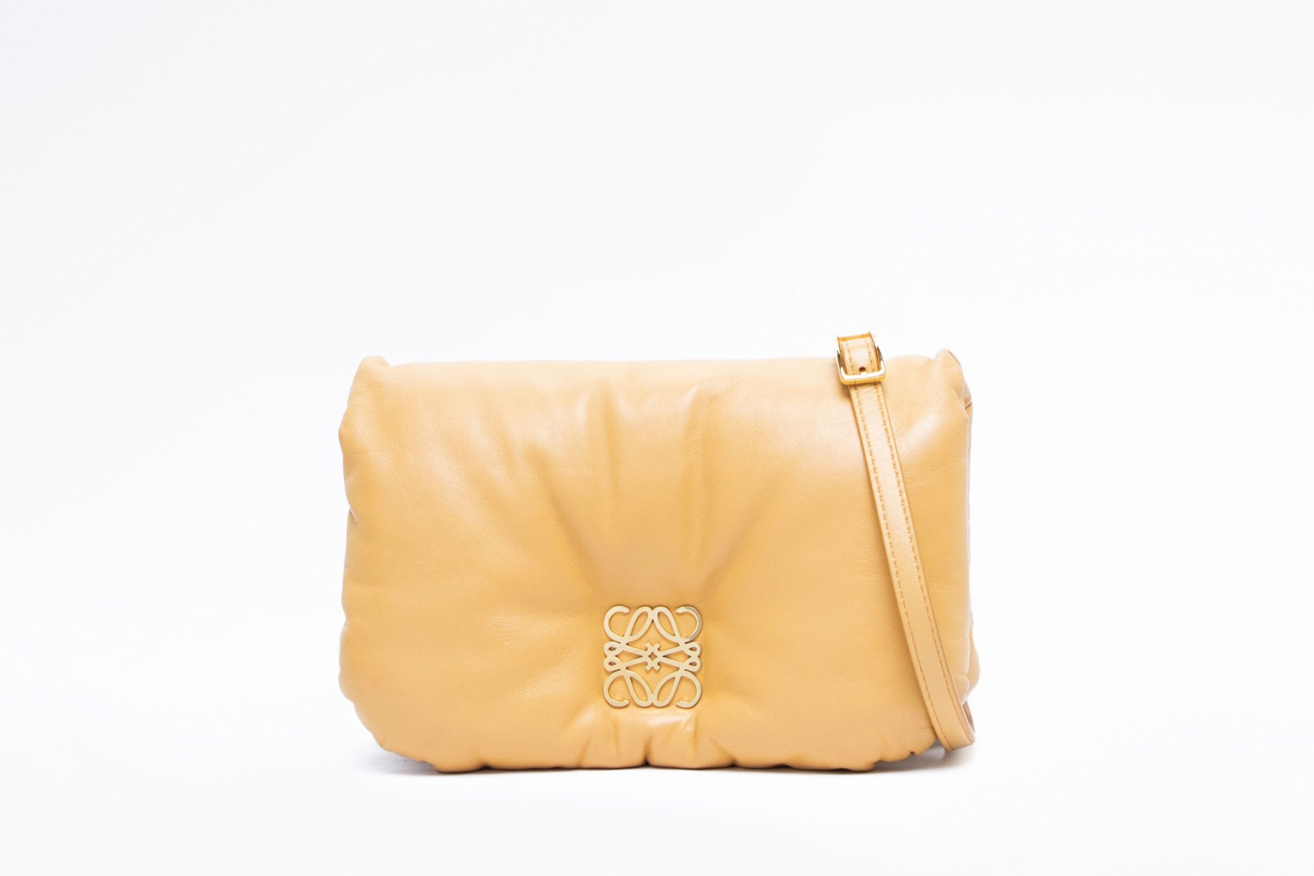 Loewe Mini Puffer Goya Bag Yellow