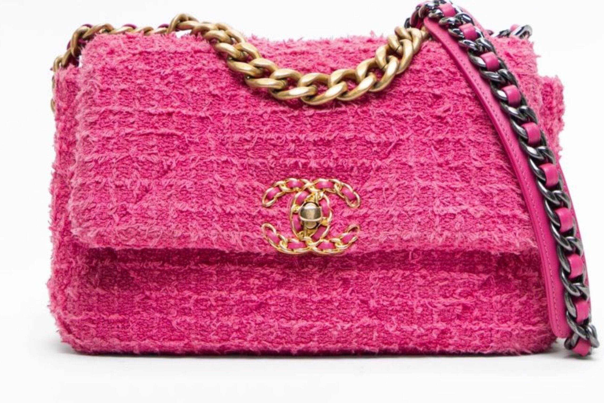 Chanel Tweed Chanel 19 Flap Bag