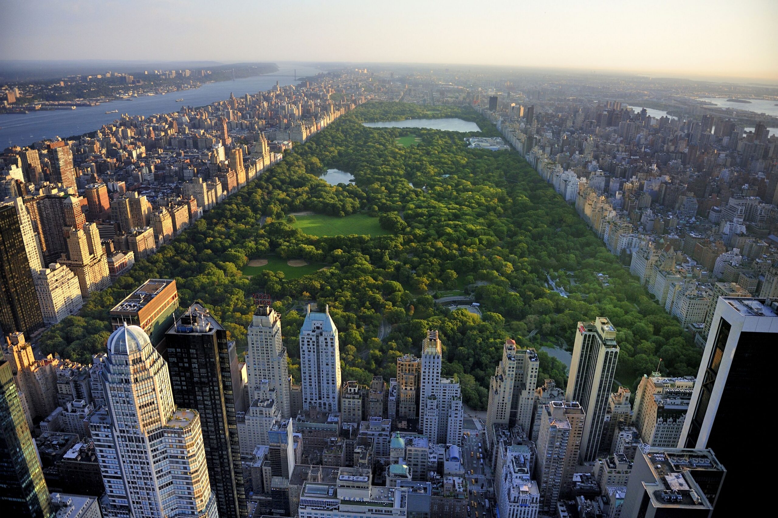 Central Park aerial view