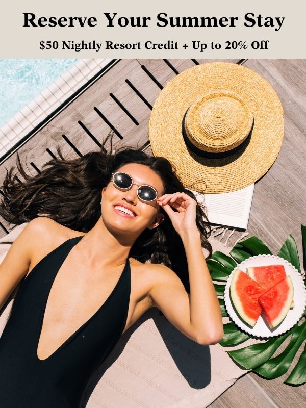 Guest lounges poolside at The William Vale.